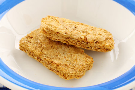 Iconic Australian breakfast cereal Weet Bix served in a bowl.