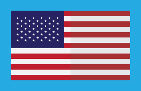 American Independence Day Patriotic background. Vector Flat designのイラスト素材