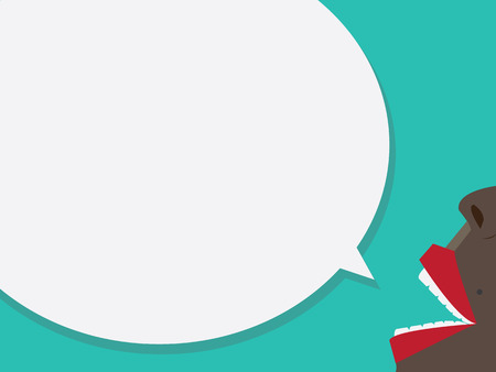 Lips with Bubble Speechのイラスト素材