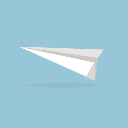 vector illustration of Paper plane, flat designのイラスト素材