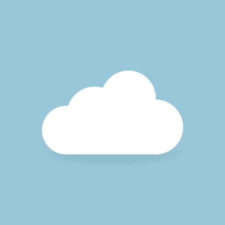 cloud icon, vector illustration, Flat design styleのイラスト素材