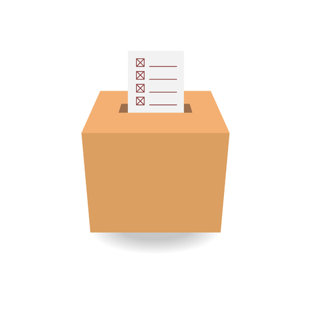 ballot box vote,vectorのイラスト素材
