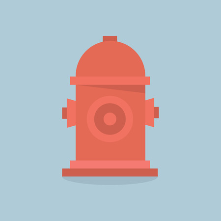 Fire Hydrant .Vector Flat Iconのイラスト素材