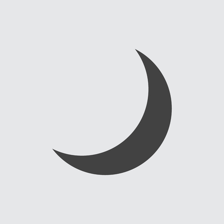 Half moon icon illustration isolated sign symbolのイラスト素材