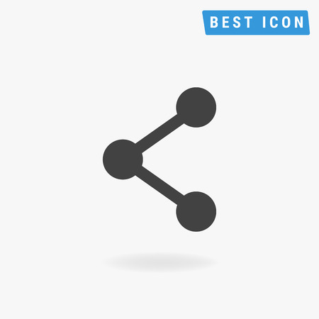 Share Icon Flat, Share Icon Signのイラスト素材