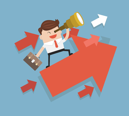 Searching for opportunities. Business conceptのイラスト素材