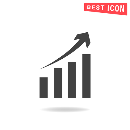 Graph chart iconのイラスト素材