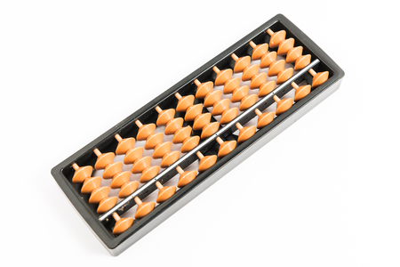 Abacus isolated on a white backgroundの写真素材