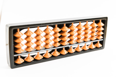 Abacus isolated on a white backgroundの写真素材