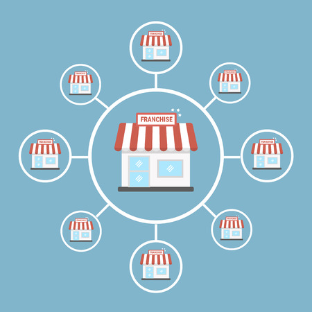 Franchise businessのイラスト素材