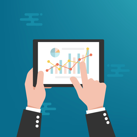 Business concept. Flat design.のイラスト素材