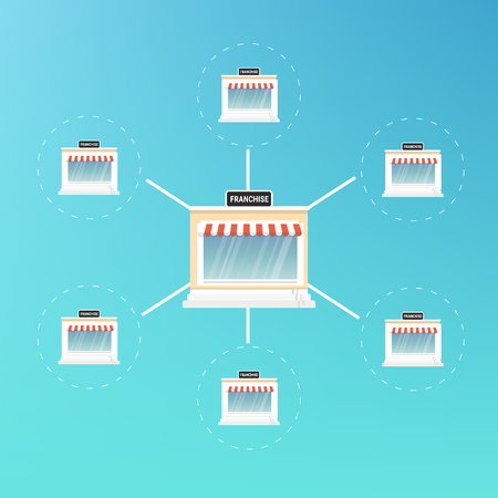Franchise Icon Vector. minimart icon.のイラスト素材