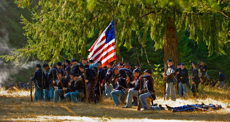 September 22, 2012 NORTHWEST CIVIL WAR COUNCIL Battle Reenactment - McIver State Park Estacada Or  ...