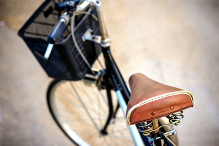 Old bicycle in vintageの写真素材