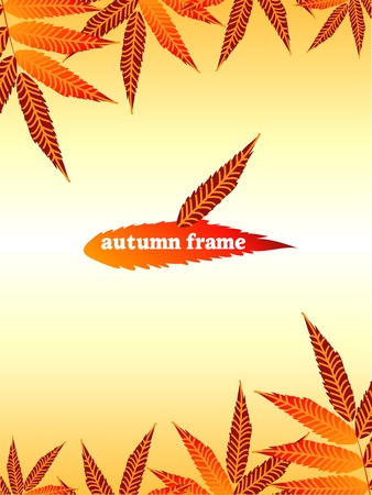 autumn frameのイラスト素材