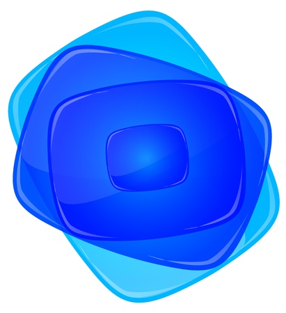 blue frameのイラスト素材