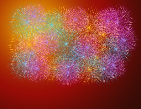 fireworksのイラスト素材