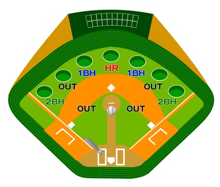 baseball gameのイラスト素材