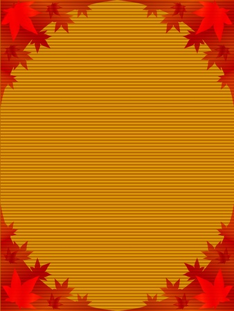 autumn frameのイラスト素材