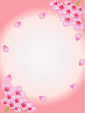 cherry frameのイラスト素材