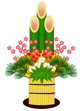 Pine decorationのイラスト素材