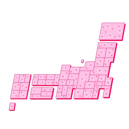 japan mapのイラスト素材