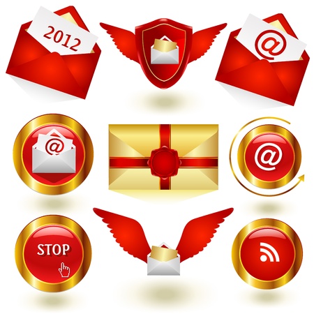 mail iconのイラスト素材