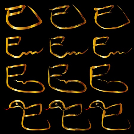 snakeのイラスト素材