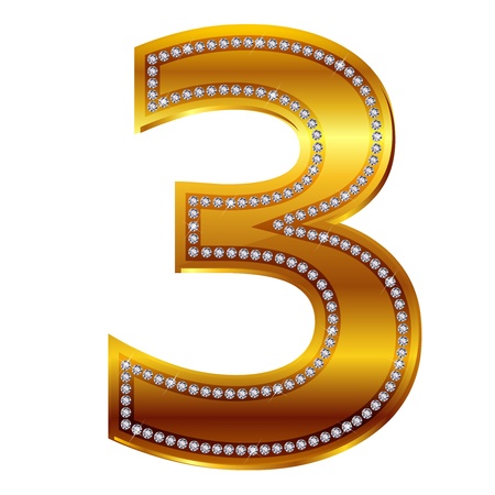 3のイラスト素材