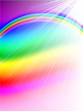 Landscape rainbow background lightのイラスト素材