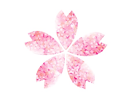 Petal pink cherryのイラスト素材