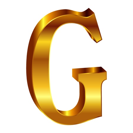 gold emblem alphabetのイラスト素材