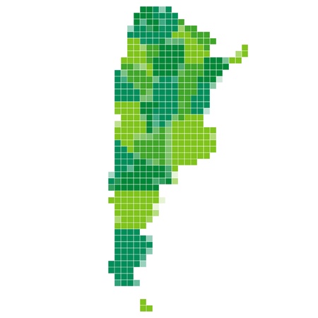 Argentina map mosaicのイラスト素材