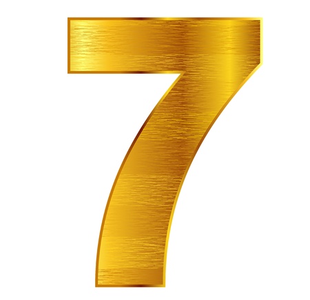 Emblem number 7のイラスト素材