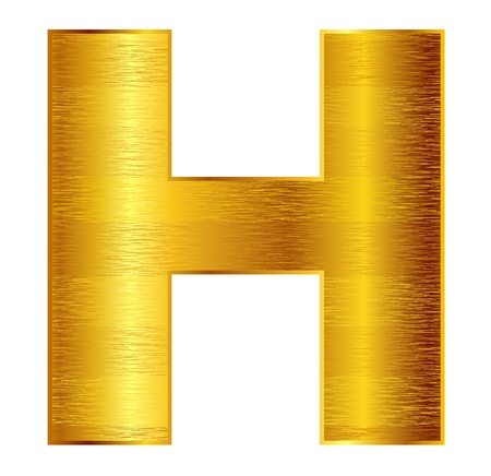 H alphabet emblemのイラスト素材