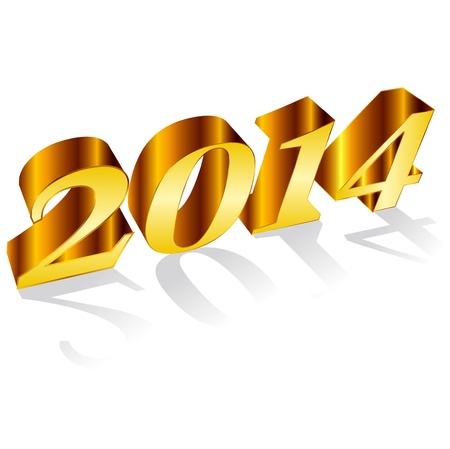 2014 New Year emblemのイラスト素材