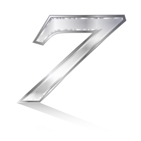 Emblem number 7のイラスト素材