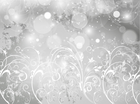 Background ivy leaf silverのイラスト素材