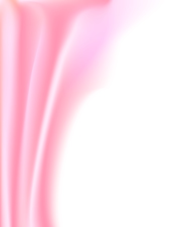 Pink silk curtainのイラスト素材