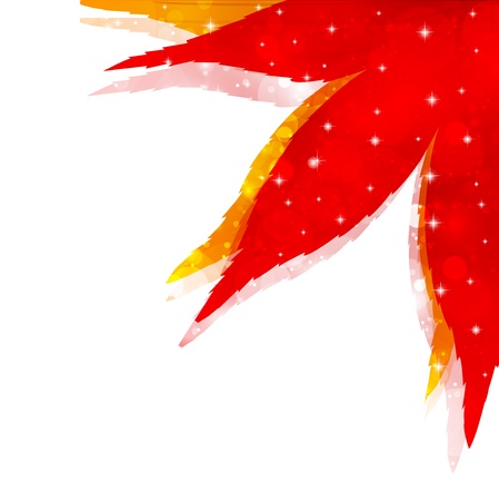 Maple autumn leaves fallのイラスト素材
