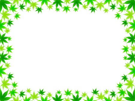 Maple leaf frameのイラスト素材