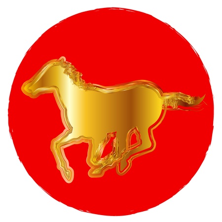 Horse horse logoのイラスト素材