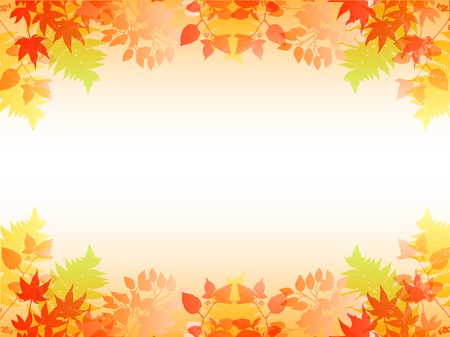 Maple autumn leaves backgroundのイラスト素材