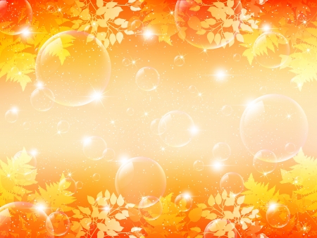 Maple autumn leaves backgroundのイラスト素材