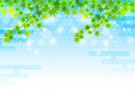 Maple sky backgroundのイラスト素材