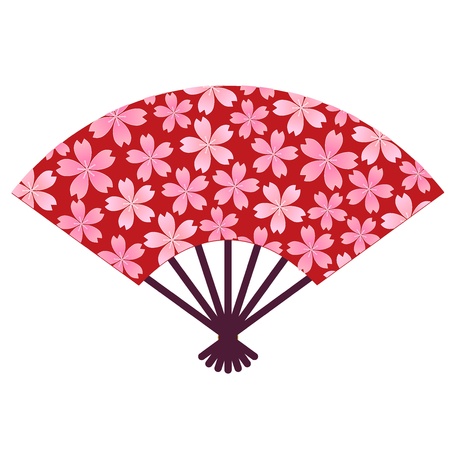Fan Sakura springのイラスト素材