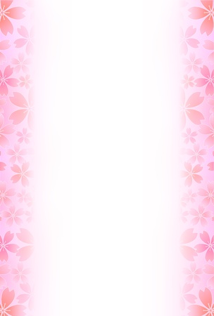 Cherry tree New Year s greeting card backgroundのイラスト素材