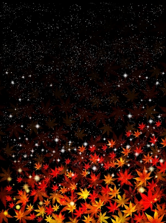 Maple autumn leaves backgroundのイラスト素材