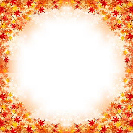Maple autumn leaves backgroundのイラスト素材
