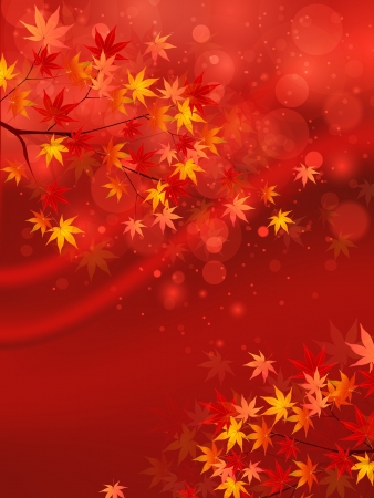 Maple autumn leaves backgroundのイラスト素材